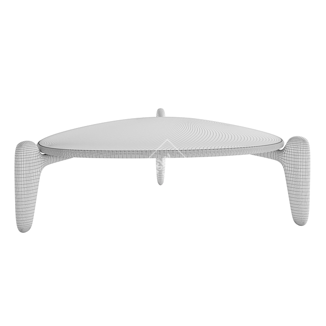 PULP Triangular Cocktail Table Luxury Quality 3D model image 6