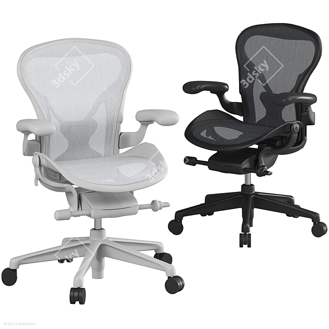 Aeron Chair Variety Pack 3D model image 8