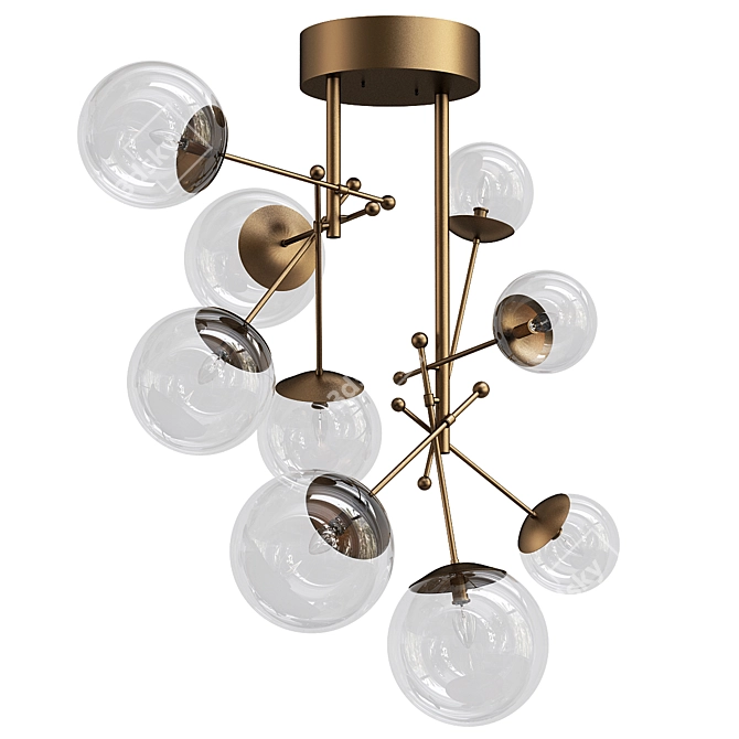 Elegant Meyda Tiffany Chandelier 3D model image 1