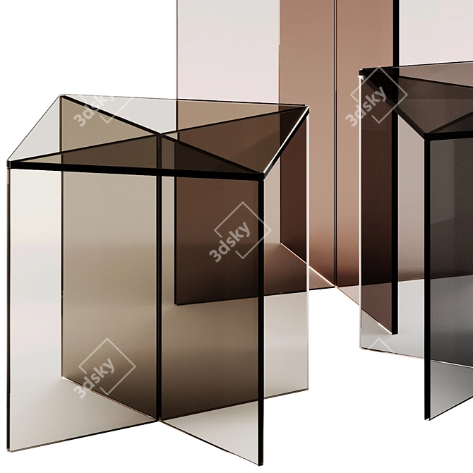 Exenza LIFT X Glass Tables 3D model image 3