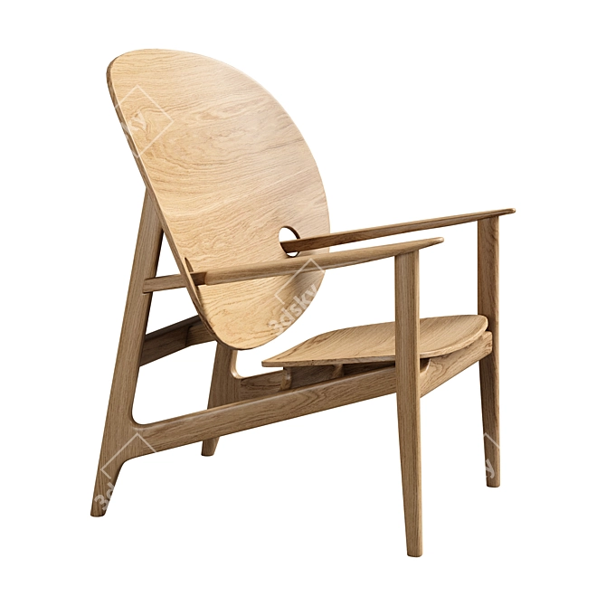 Modern Large Iklwa Chair 3D model image 3