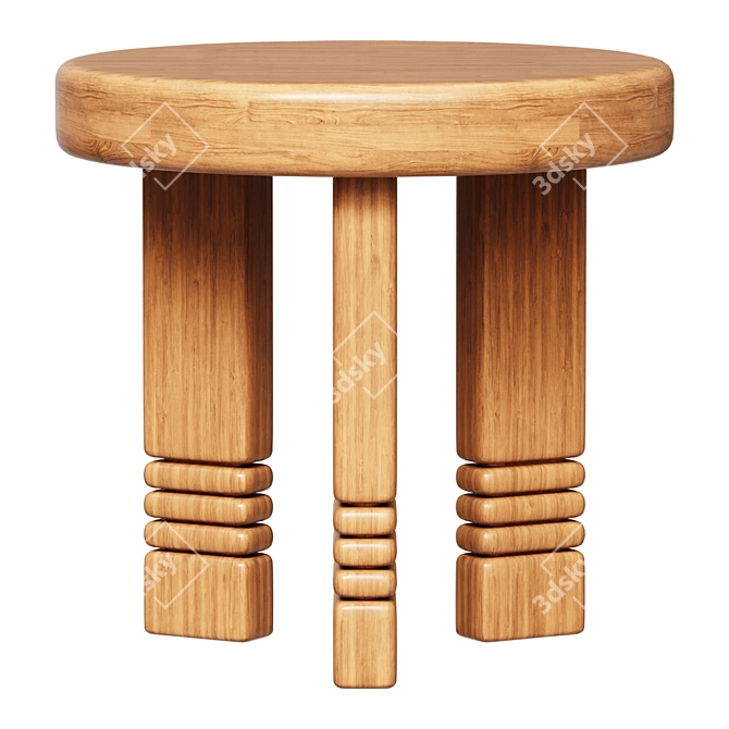 Luxury Altadena Side Table 3D model image 1