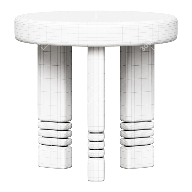 Luxury Altadena Side Table 3D model image 2