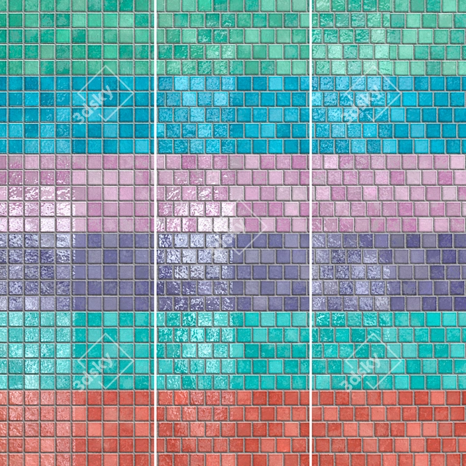 Brillante Ceramic Tiles Set 005 3D model image 17