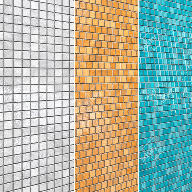 Brillante Ceramic Tiles Set 005 3D model image 22