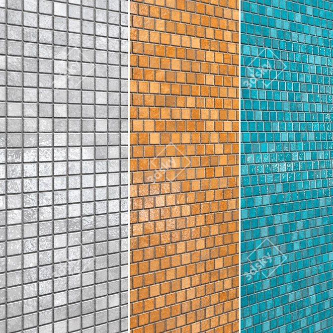 Brillante Ceramic Tiles Set 005 3D model image 27