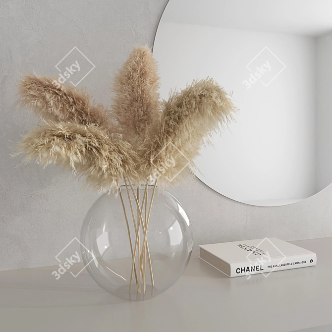 Modern Dressing Table Set 3D 3D model image 3