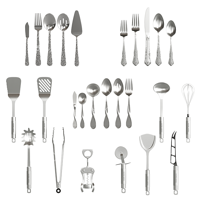 26-Piece Kitchen Accessory Set 3D model image 1