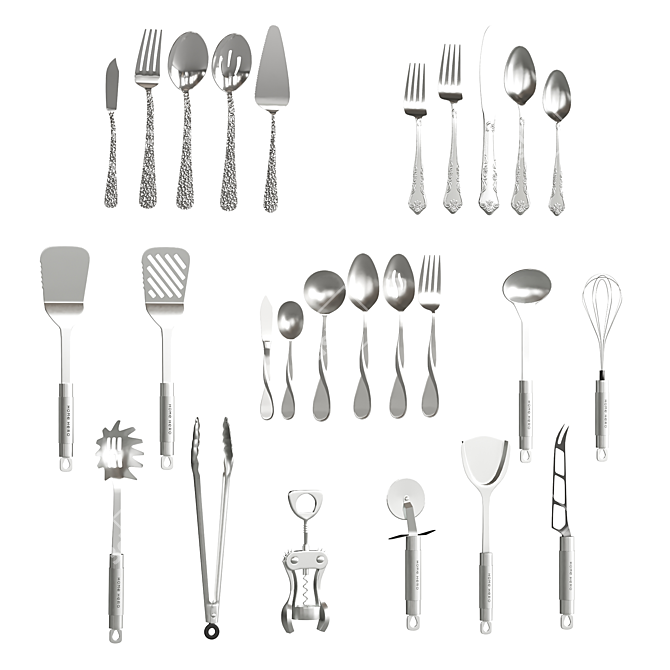 26-Piece Kitchen Accessory Set 3D model image 2