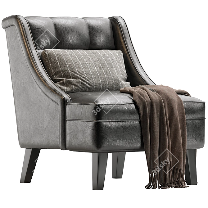 Modern Clarinda Accent Chair Model 3D model image 5