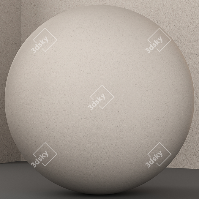 Textured PBR Plaster Material Pack 3D model image 3