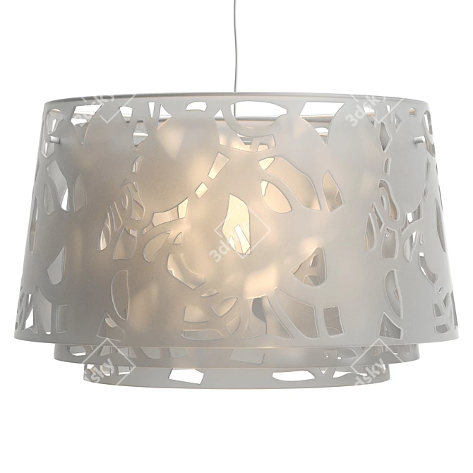 Modern Anodized Pendant Lamp Fixture 3D model image 4