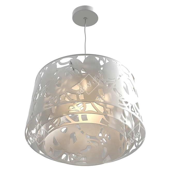 Modern Anodized Pendant Lamp Fixture 3D model image 5