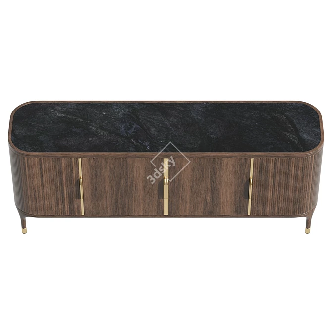 Modern Ash Sideboard for Interiors 3D model image 3