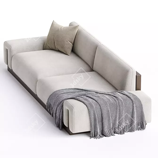  Sleek THIERRY LEMAIRE U Sofa 3D model image 2