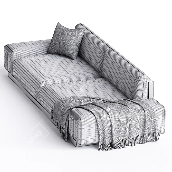  Sleek THIERRY LEMAIRE U Sofa 3D model image 3