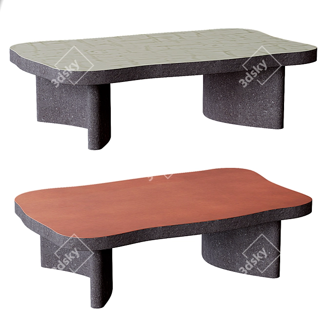 Elegant POPPY Coffee Table 3D model image 1