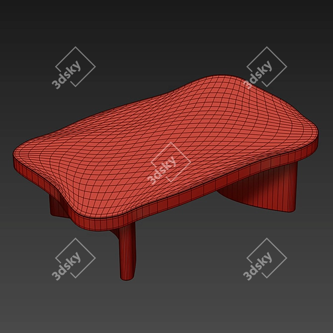 Elegant POPPY Coffee Table 3D model image 2