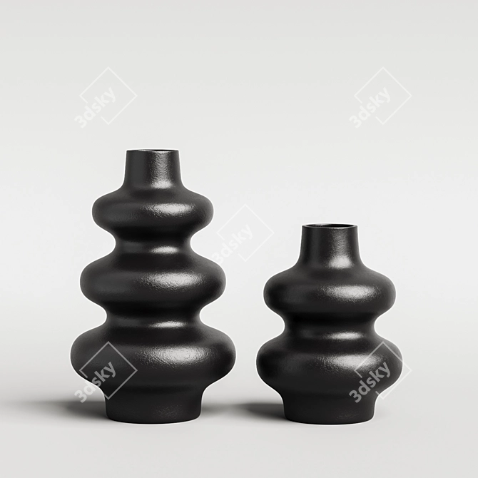 Ceramic Vases Set for Corona 3D model image 2