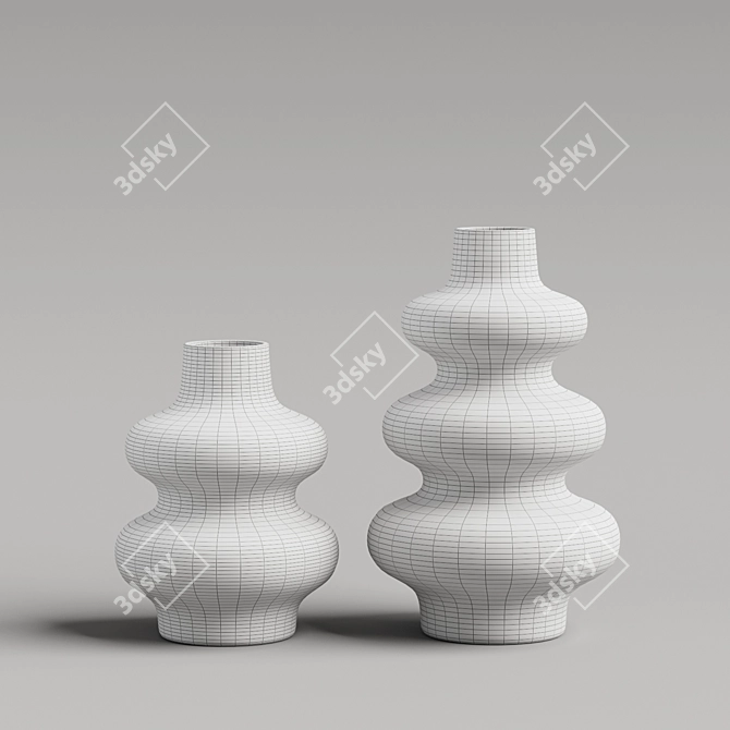 Ceramic Vases Set for Corona 3D model image 5