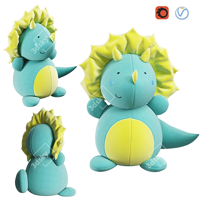 Soft Plush Toy 3D model image 1