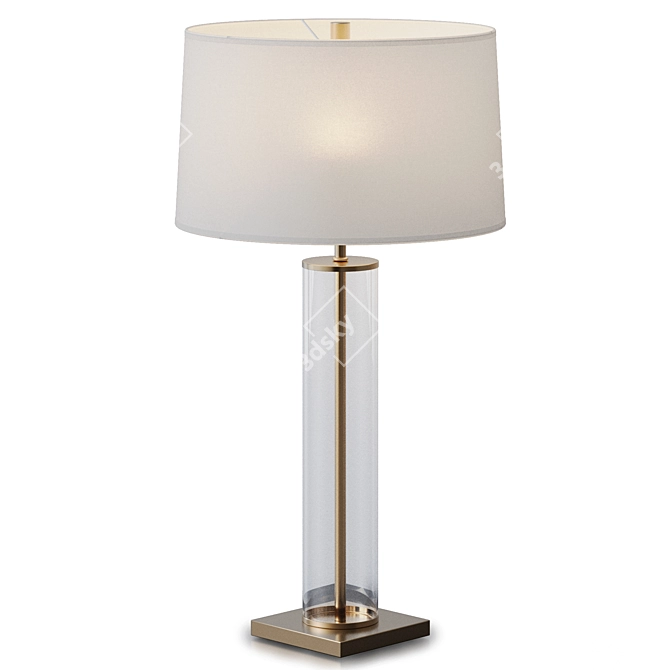 Gold Desk Lamp by Dantone 3D model image 3