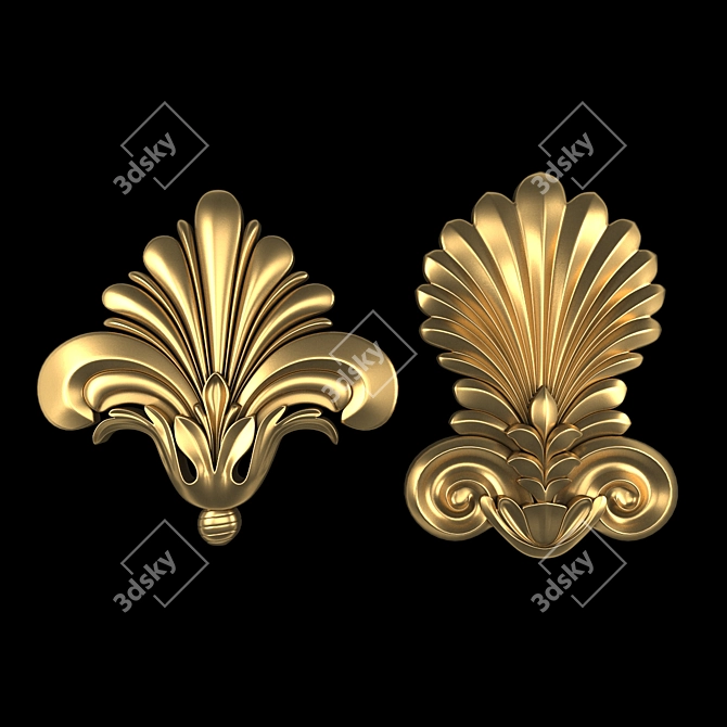 Luxury Ornament 3D Model Bundle 3D model image 1