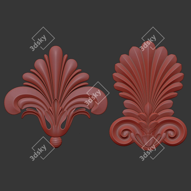 Luxury Ornament 3D Model Bundle 3D model image 7