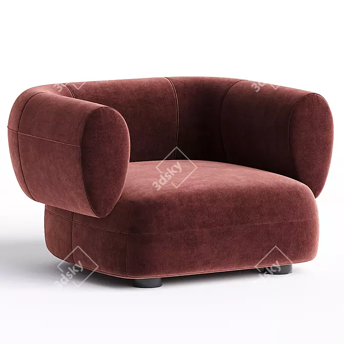 Modern Leather Armchair Linteloo ARP 3D model image 2