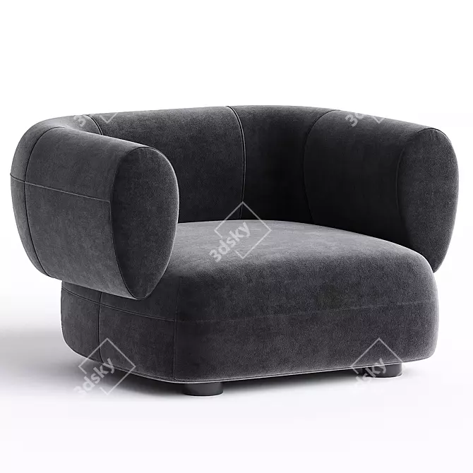 Modern Leather Armchair Linteloo ARP 3D model image 3