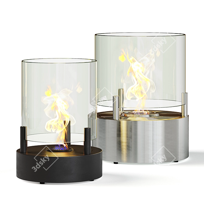 EcoSmart Fire T-Lite Modern Bioethanol Fireplaces 3D model image 1