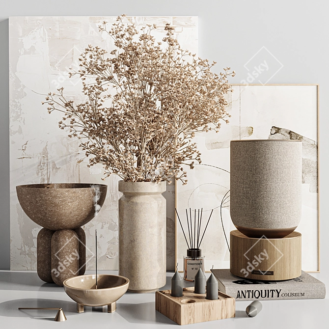 Versatile Interior Decor Set 3D model image 1