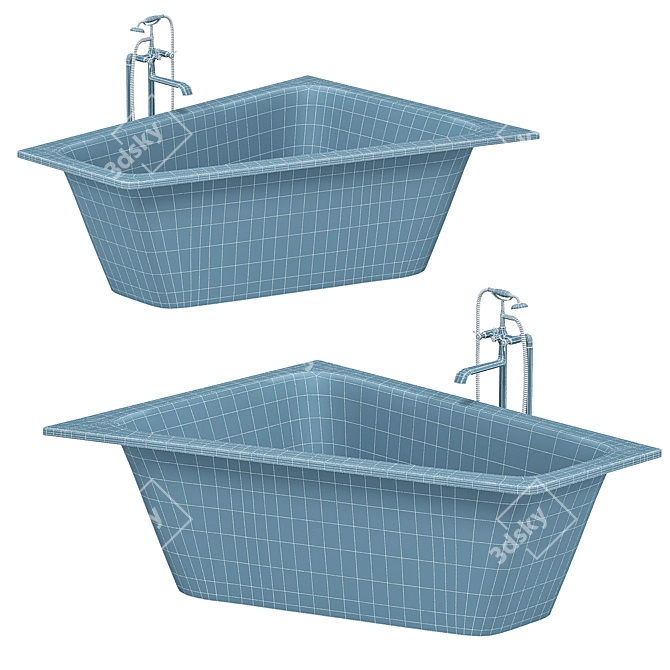 Villeroy & Boch Friends Corner Bath 3D model image 3