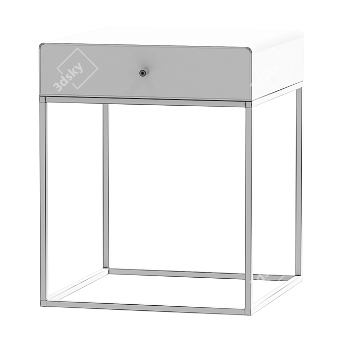 Metal Nightstand Hypnos 3D model image 2