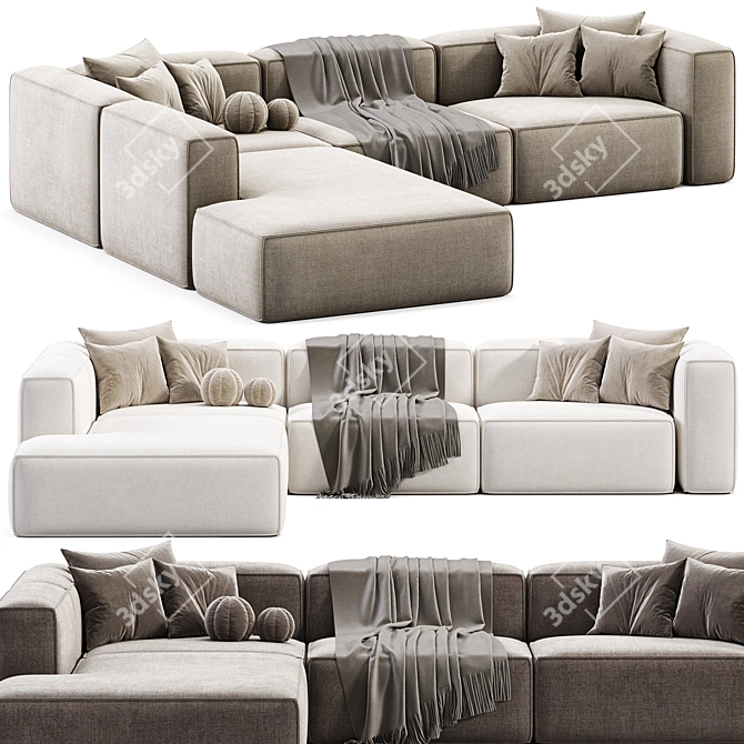 Corner Modular XL Sofa "Lennon 3D model image 2