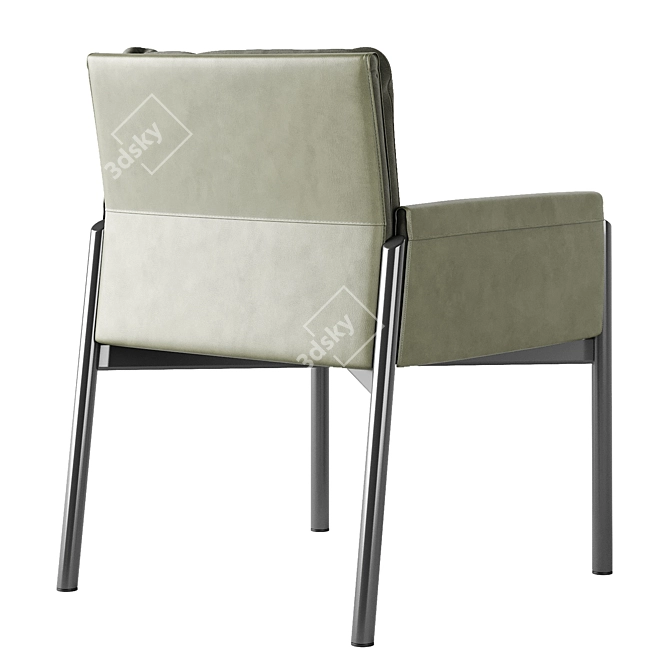 Turri Zenit Designer Armchair 3D model image 2