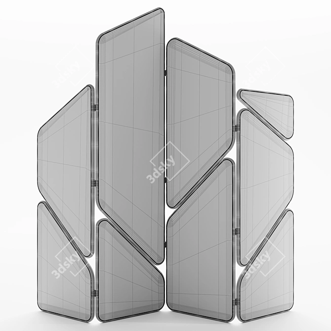 Aster Contrast Room Divider 3D model image 4