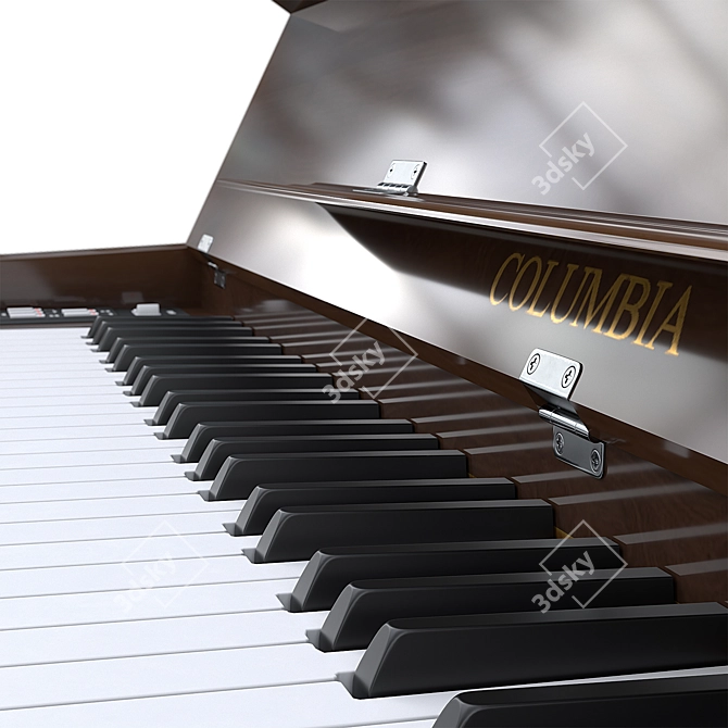 Elegant Columbia 2015 Piano Model 3D model image 2