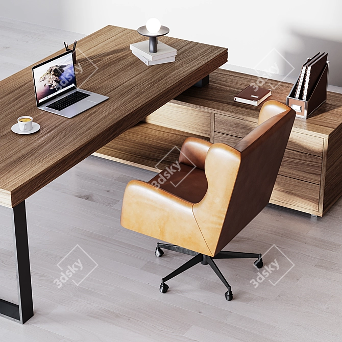 Modern Office Furniture Set 3D model image 3