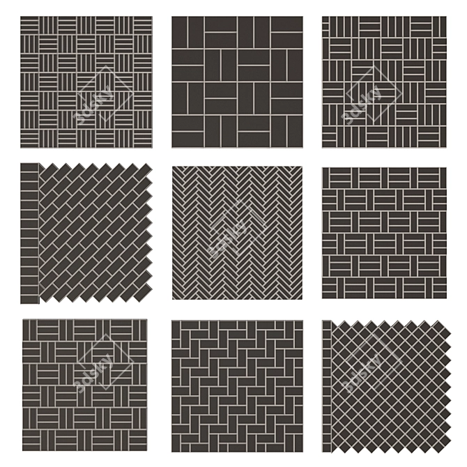 Paving Stones Variety Pack 3D model image 7