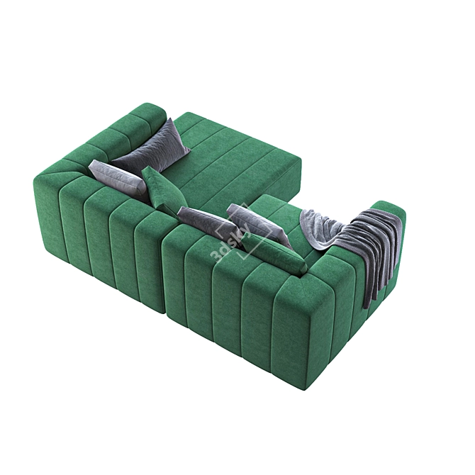 Title: Triple Corner Seating Solution 3D model image 4