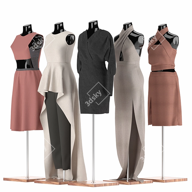 Mannequin Set Vol.001 3D Model 3D model image 3