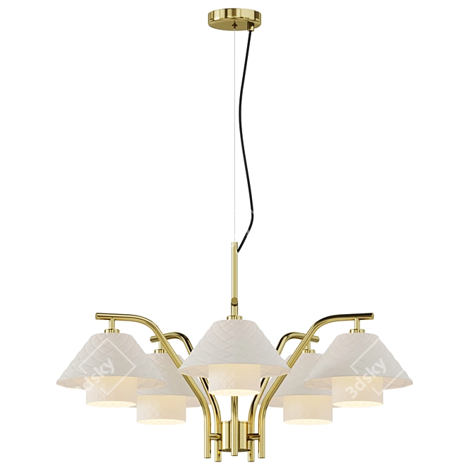 Elegance Redefined: Oxford Chandelier 3D model image 1