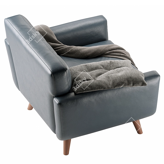 Modern Modular Mid-Century Seater 3D model image 5