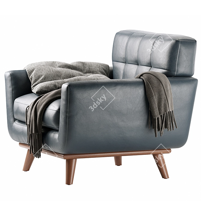 Modern Modular Mid-Century Seater 3D model image 6