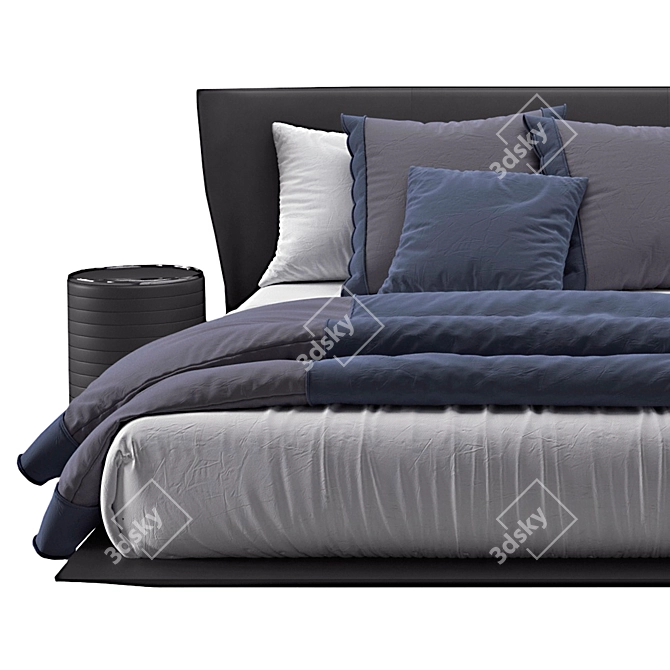 Stylish Alys Bed Set H910 3D model image 4