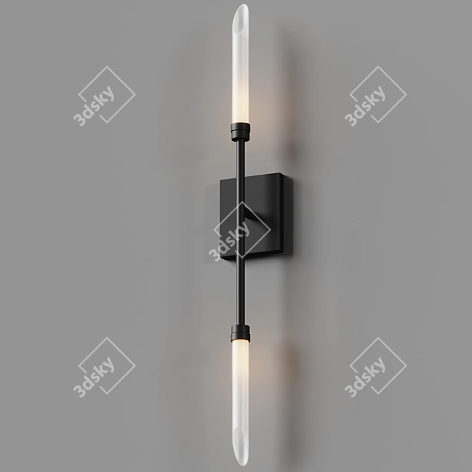 Spur LED Wall Sconce: Modern Minimalist 3D model image 2