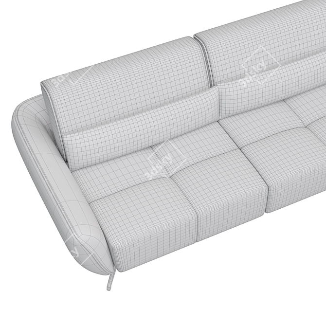 Elegant Hug Sofa: Pure Relaxation 3D model image 7