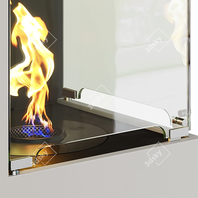 EcoSmart Fire BE Metal Bio Fireplace 3D model image 2