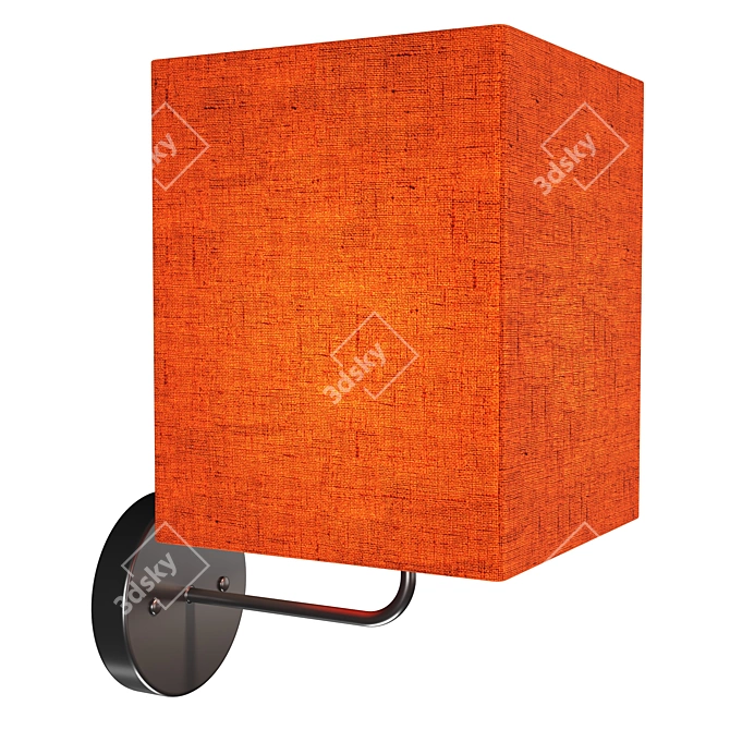 Modern Square Wall Sconce 3D model image 3